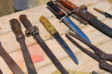 IMG 0449 WW1 trench knife with handle made from used shell casing